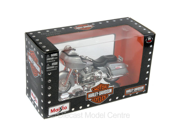 Harley-Davidson FLTR Road Glide 2002 Silver Grey 1:18 Scale Maisto Diecast Model