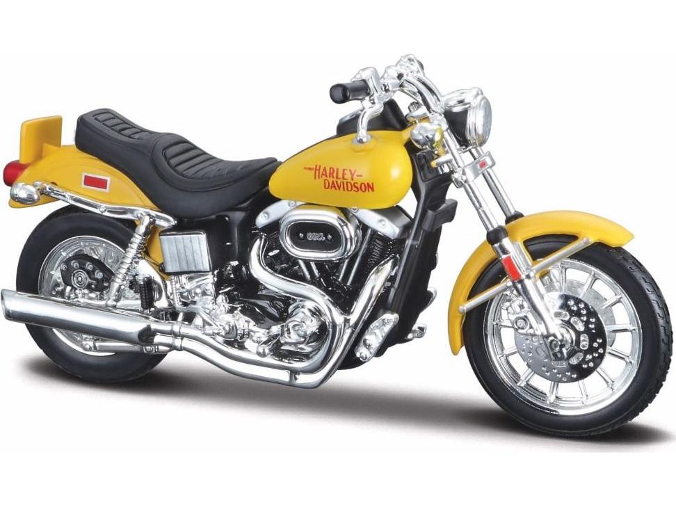 Harley-Davidson FXS Low Rider 1977 Yellow 1:18 Scale Maisto Diecast Model