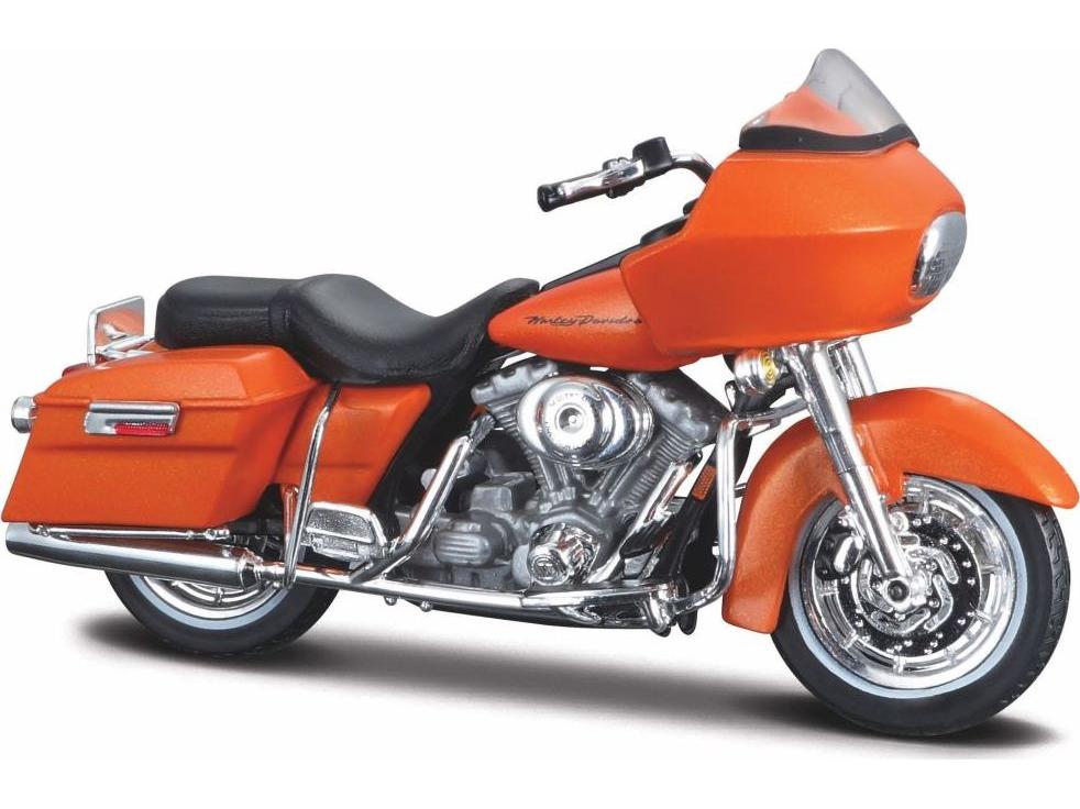 Harley-Davidson Fltr Road Glide 2002 Orange 1:18 Scale Maisto Diecast Model