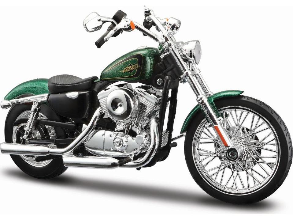 Harley-Davidson XL1200V Seventy-Two 2013 Green 1:12 Scale Maisto Diecast Model