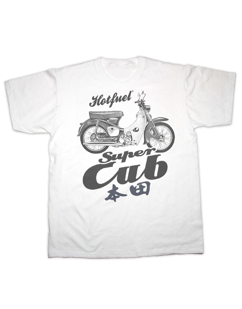 Super Cub Bike Print T Shirt