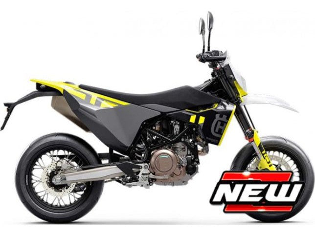 Husqvarna Husky 701 Supermoto black/white/yellow - 1:18 Scale Motorbike Model