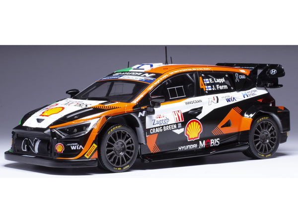 Hyundai i20 N WRC1 #4 E.Lappi/J.Ferm Rally Croatia 2023 1:18 Scale Diecast Model
