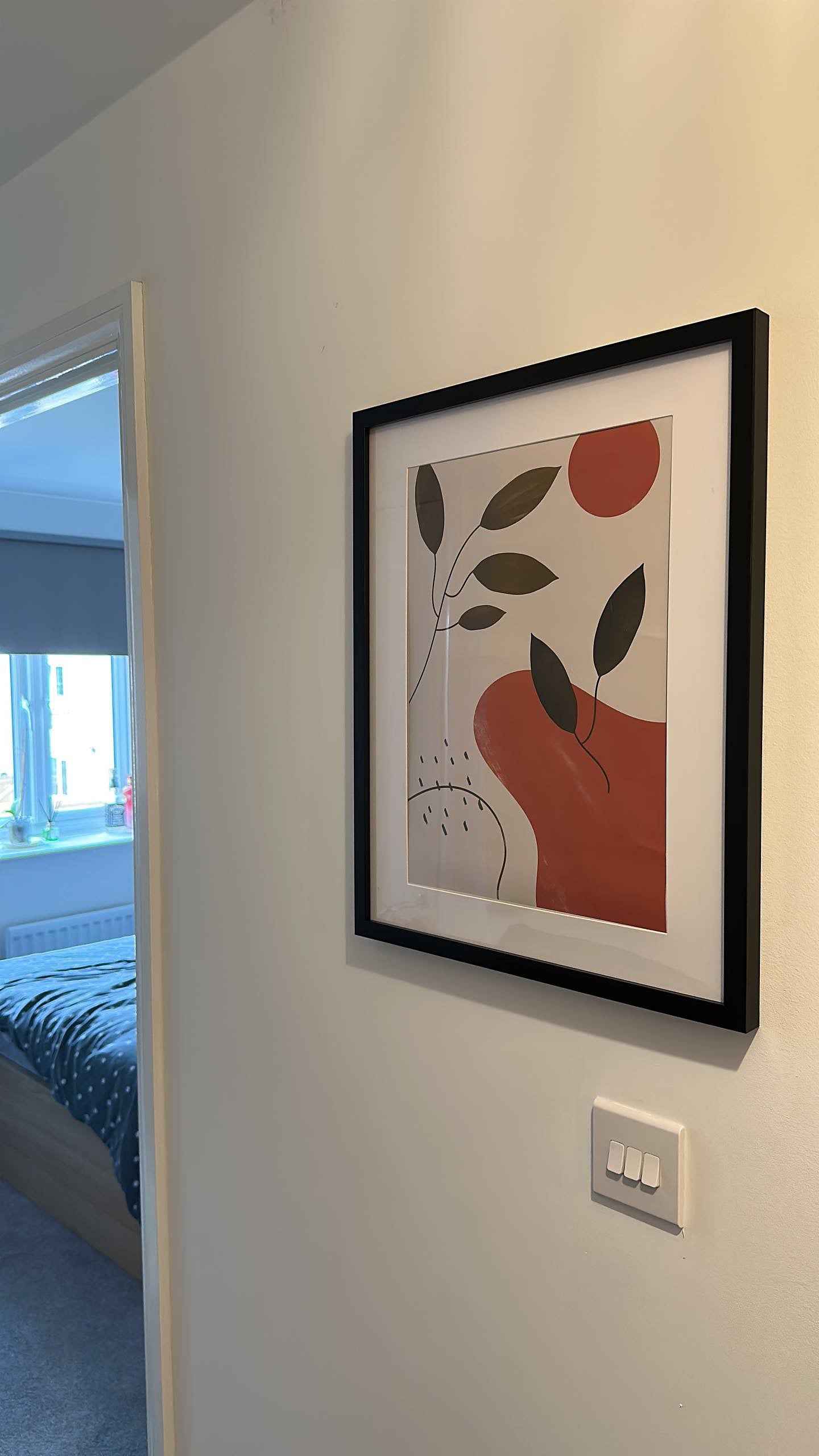 Plants & Shapes Minimalist Illustration Home Wall Decor Print