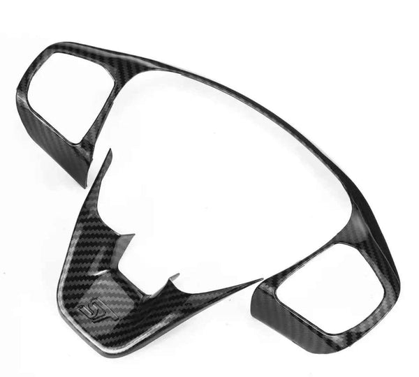 Carbon Fibre Look Steering Wheel Trim for MK4 / MK4.5 Focus – ST Logo | CEUK