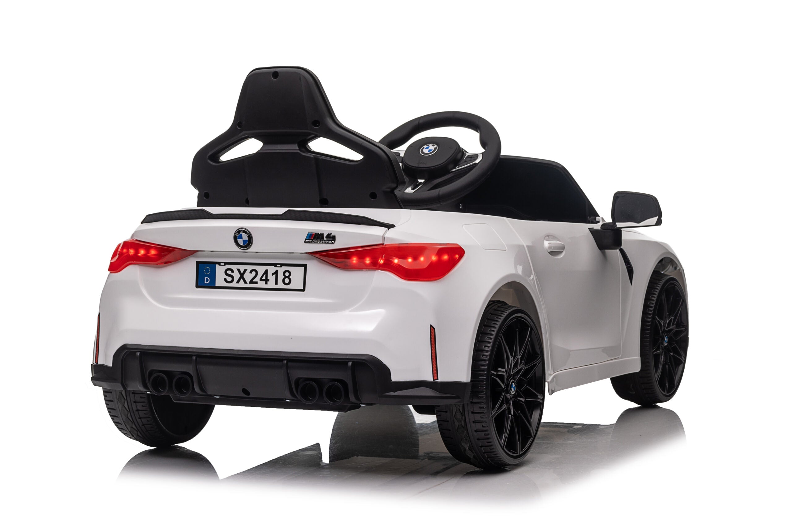 Licensed 12V BMW M4 Ride-On Coupe for Kids