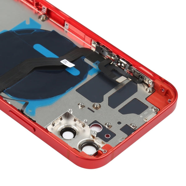 Battery Back Cover (with Side Keys & Card Tray & Power + Volume Flex Cable & Wireless Charging Module) for iPhone 12