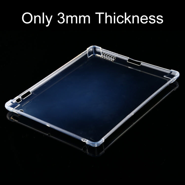For iPad 4 / 3 / 2 3mm Four Corners Shockproof Transparent Protective Case, For iPad 4 / 3 / 2