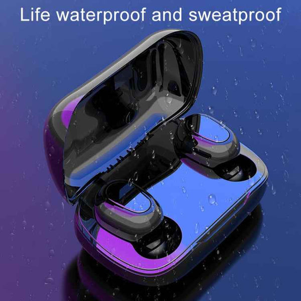 L-21 9D Sound Effects Bluetooth 5.0 Touch Wireless Bluetooth Earphone with Charging Box, Support HD Call, L-21