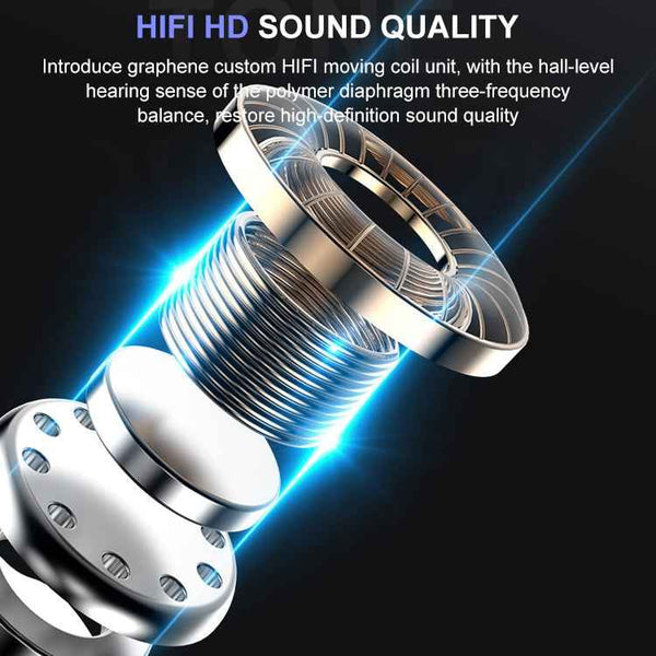 M-B8 Bluetooth 5.0 Mini Invisible In-ear Stereo Wireless Bluetooth Earphone with Charging Box