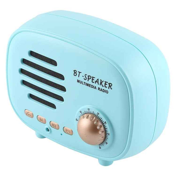 Q108 Retro Mini Wireless Bluetooth Speaker, Support Hands-free / TF Card / U disk / FM