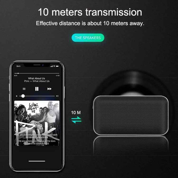 BT209 Outdoor Portable Ultra-thin Mini Wireless Bluetooth Speaker, Support TF Card & Hands-free Calling, Silver