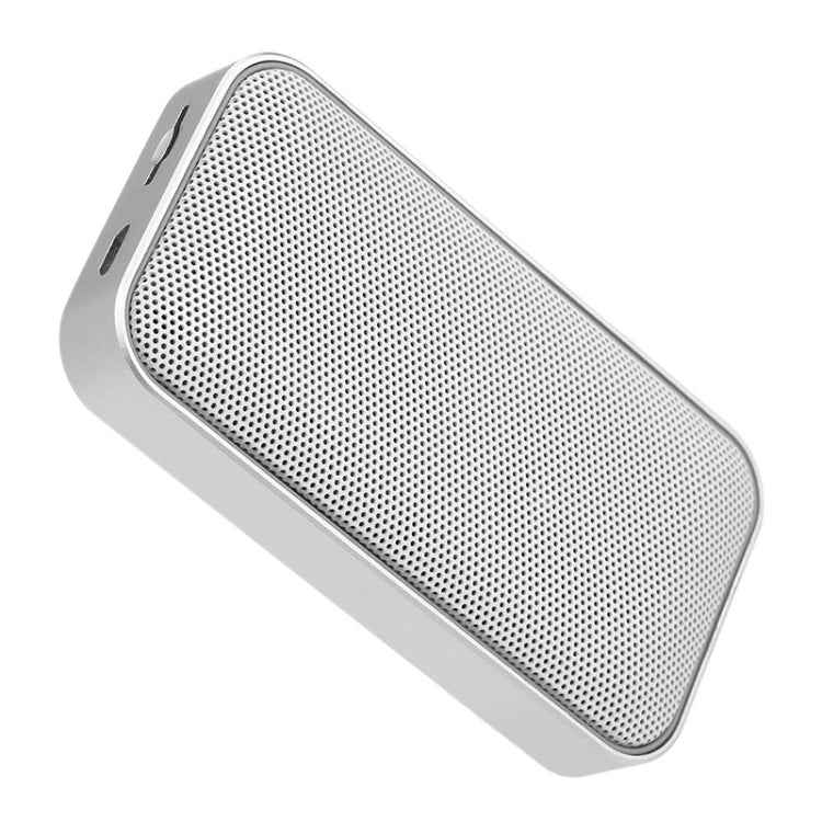BT209 Outdoor Portable Ultra-thin Mini Wireless Bluetooth Speaker, Support TF Card & Hands-free Calling, Silver