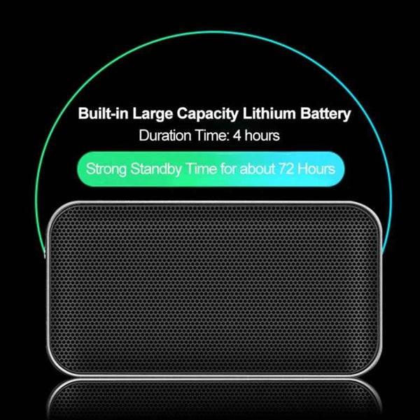 BT209 Outdoor Portable Ultra-thin Mini Wireless Bluetooth Speaker, Support TF Card & Hands-free Calling, Silver