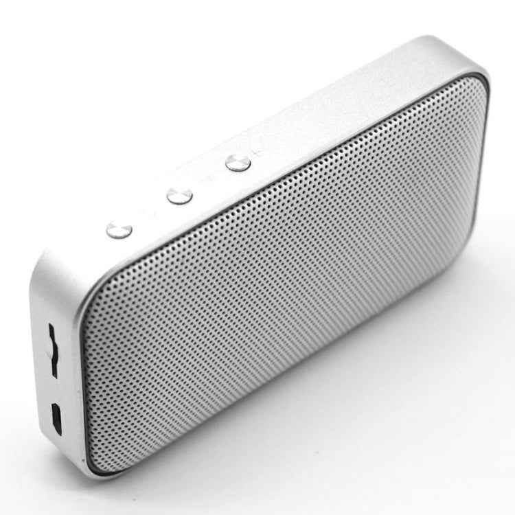 BT209 Outdoor Portable Ultra-thin Mini Wireless Bluetooth Speaker, Support TF Card & Hands-free Calling, Silver