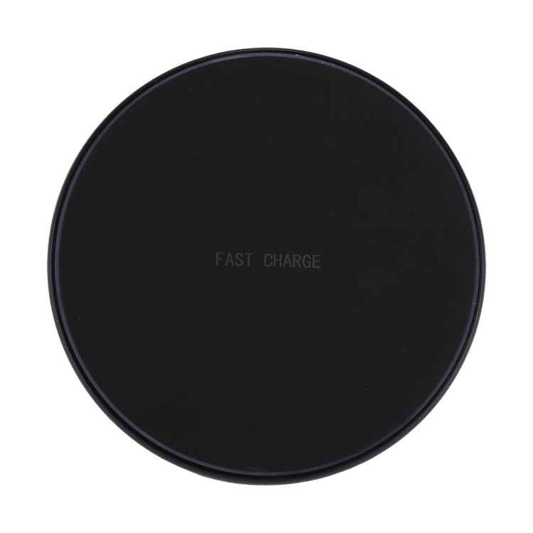 DC 9V 1.67A / 5V 1A Universal Round Shape Qi Standard Fast Wireless Charger with Indicator Light, Round Shape
