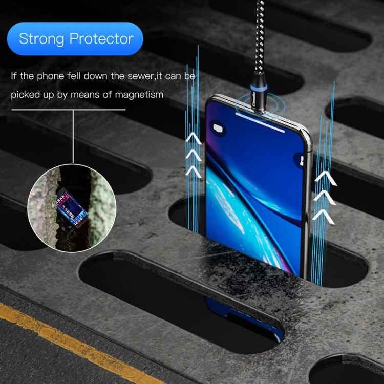 CaseMe Series 2 USB to 8 Pin Magnetic Charging Cable, Length: 1m (Dark Blue)