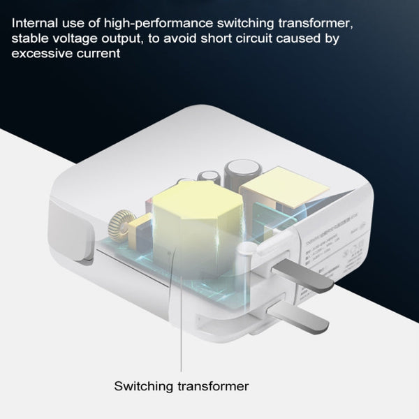 87W Type-C Power Adapter Portable Charger with 1.8m Type-C Charging Cable, AU Plug