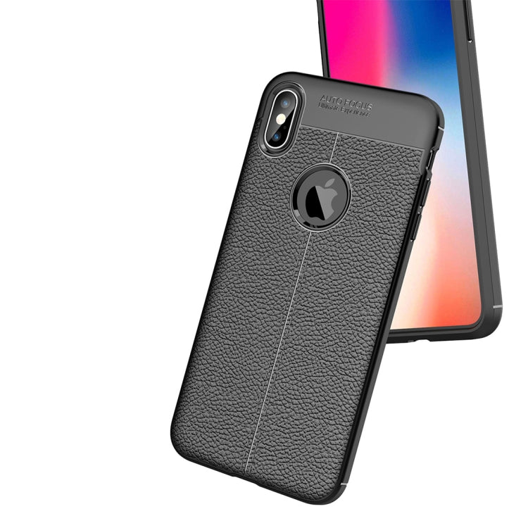 For iPhone XS Max Litchi Texture TPU Case, For XS Max