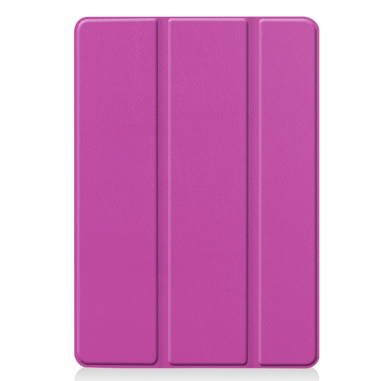 For iPad 10.2 Custer Texture Horizontal Flip Smart PU Leather Case with Sleep / Wake-up Function & Three-folding Holder, For iPad 10.2