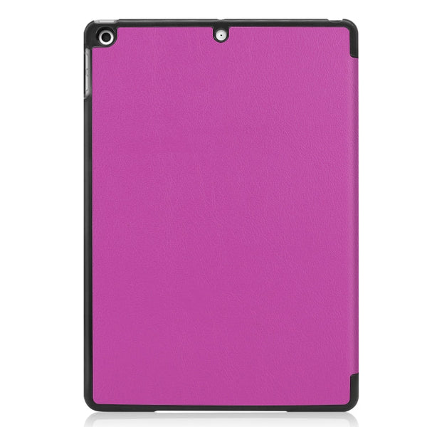 For iPad 10.2 Custer Texture Horizontal Flip Smart PU Leather Case with Sleep / Wake-up Function & Three-folding Holder, For iPad 10.2