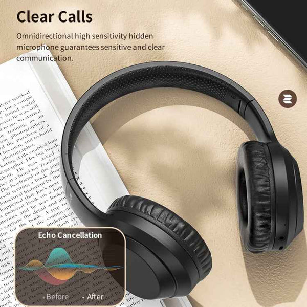 ROCK Space O2 HiFi Bluetooth 5.0 Wireless Headset with Mic, Support TF Card(White)