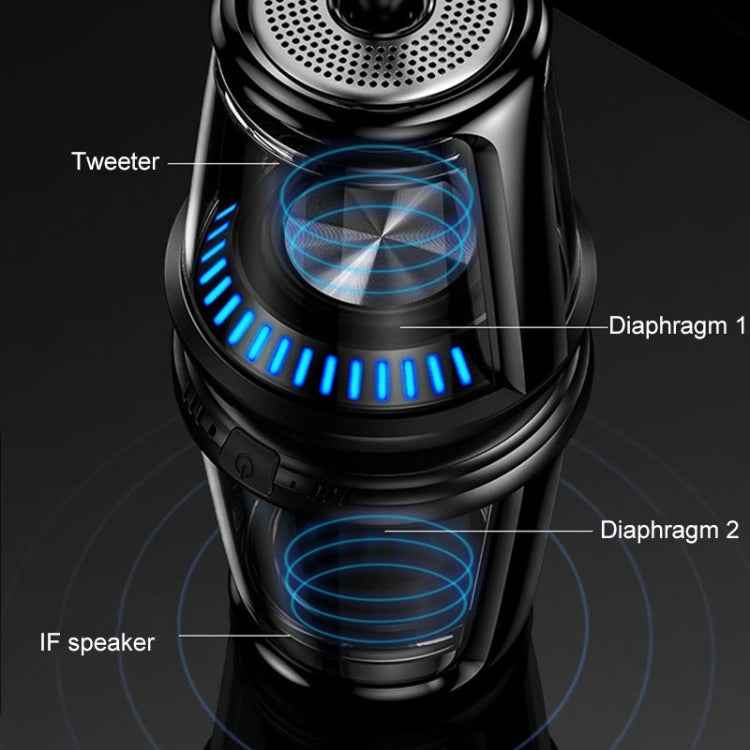 JUSTNEED TWS Waterproof Bluetooth Small Speaker, Built-in High-definition Microphone, Support hands-free Call
