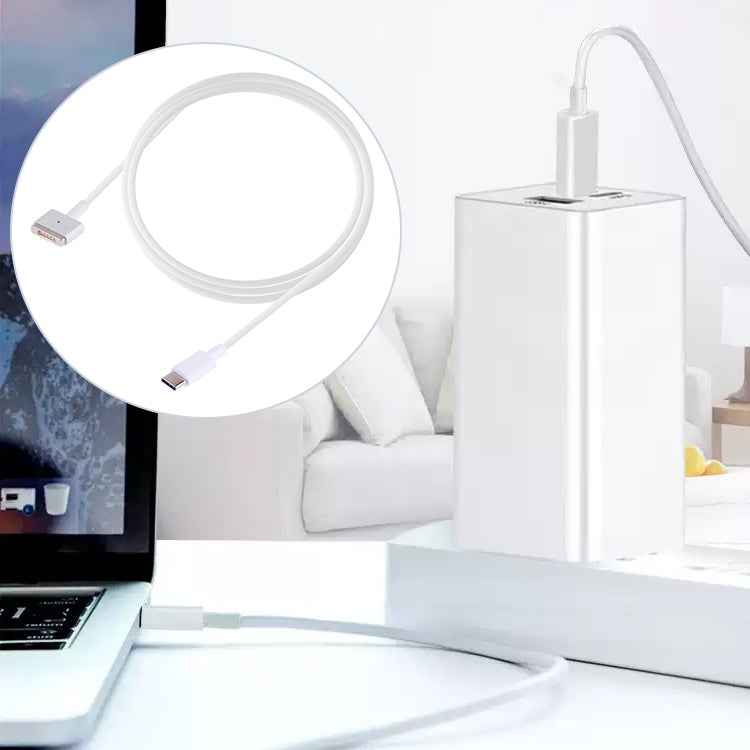 1.7m 5 Pin to USB-C / Type-C Charging Cable for Apple MacBook II(White)