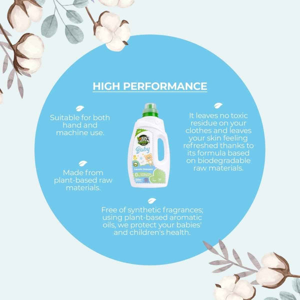 Just Green Organic Baby Laundry Liquid 1500ml