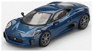 Jaguar C-X75 Blue (LHD) 1:64 Scale MINI GT Diecast Model