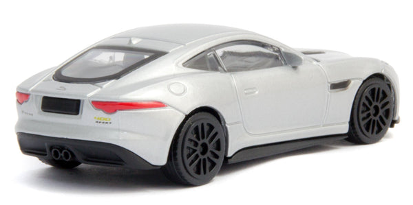 Jaguar F-TYPE  Silver 1:43 Scale Bburago Diecast Toy Car