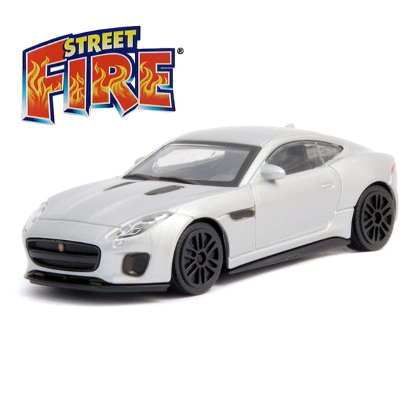 Jaguar F-TYPE  Silver 1:43 Scale Bburago Diecast Toy Car