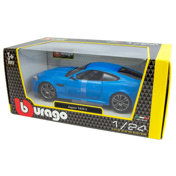 Jaguar XKR-S blue - 1:24 Scale Model Car