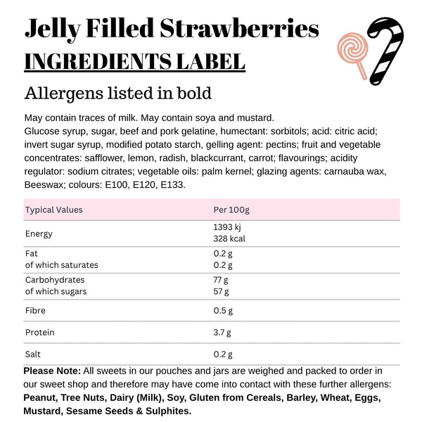 Jelly Filled Strawberries