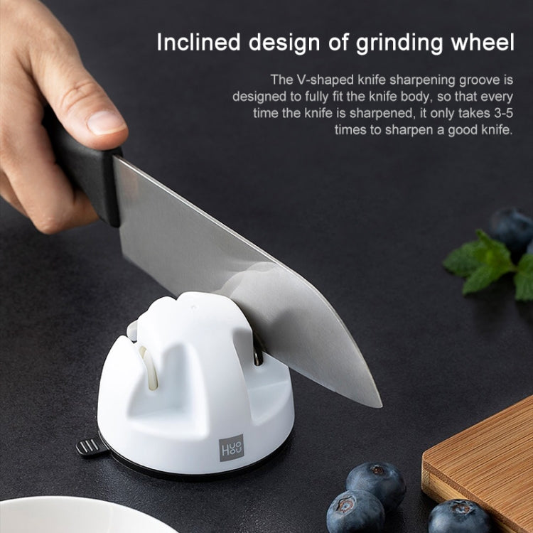 Original Xiaomi Youpin Huohou Kitchen Mini Double Wheel Knife Sharpener