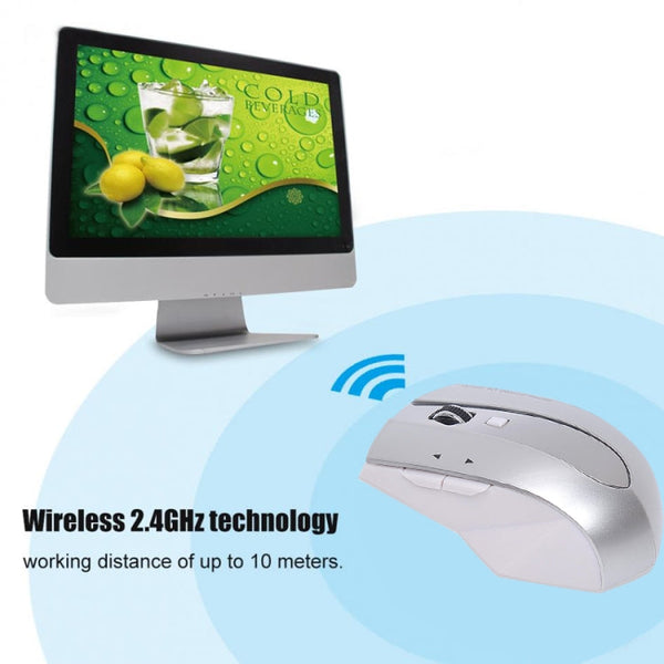 MZ-011 2.4GHz 1600DPI Wireless Rechargeable Optical Mouse with HUB Function