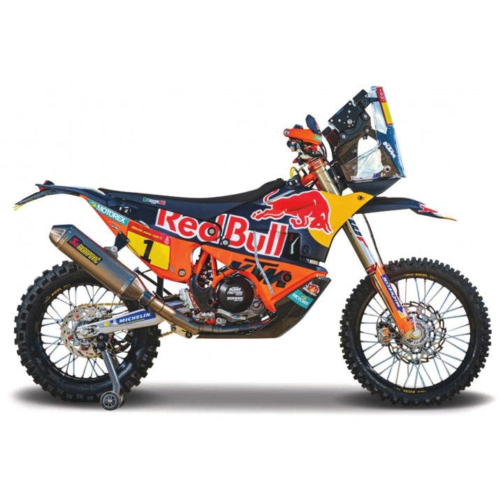KTM 450 Rally Factory Edition Winner Dakar Rally 2019 Toby Price 1:18 Scale Bburago Diecast Model