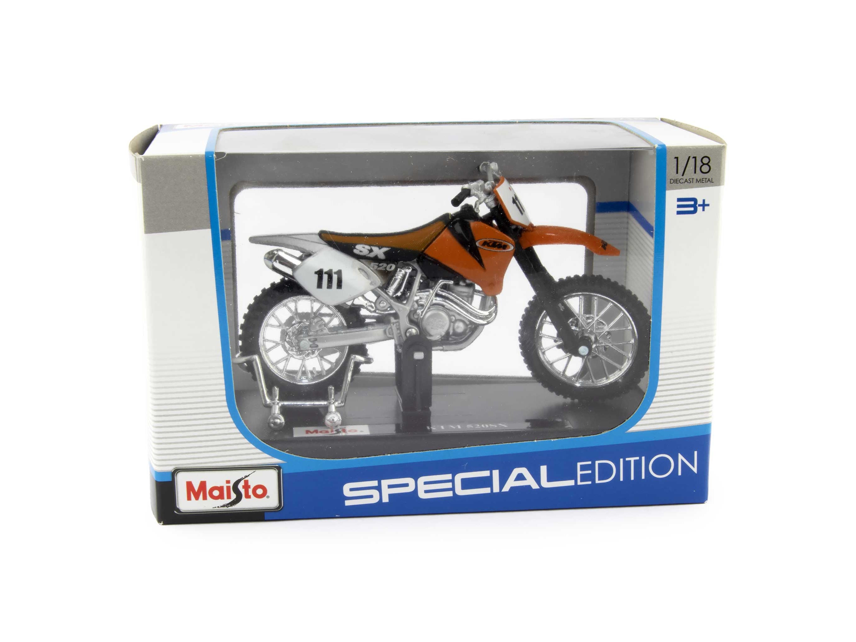 KTM 520SX orange - 1:18 Scale Motorbike Model