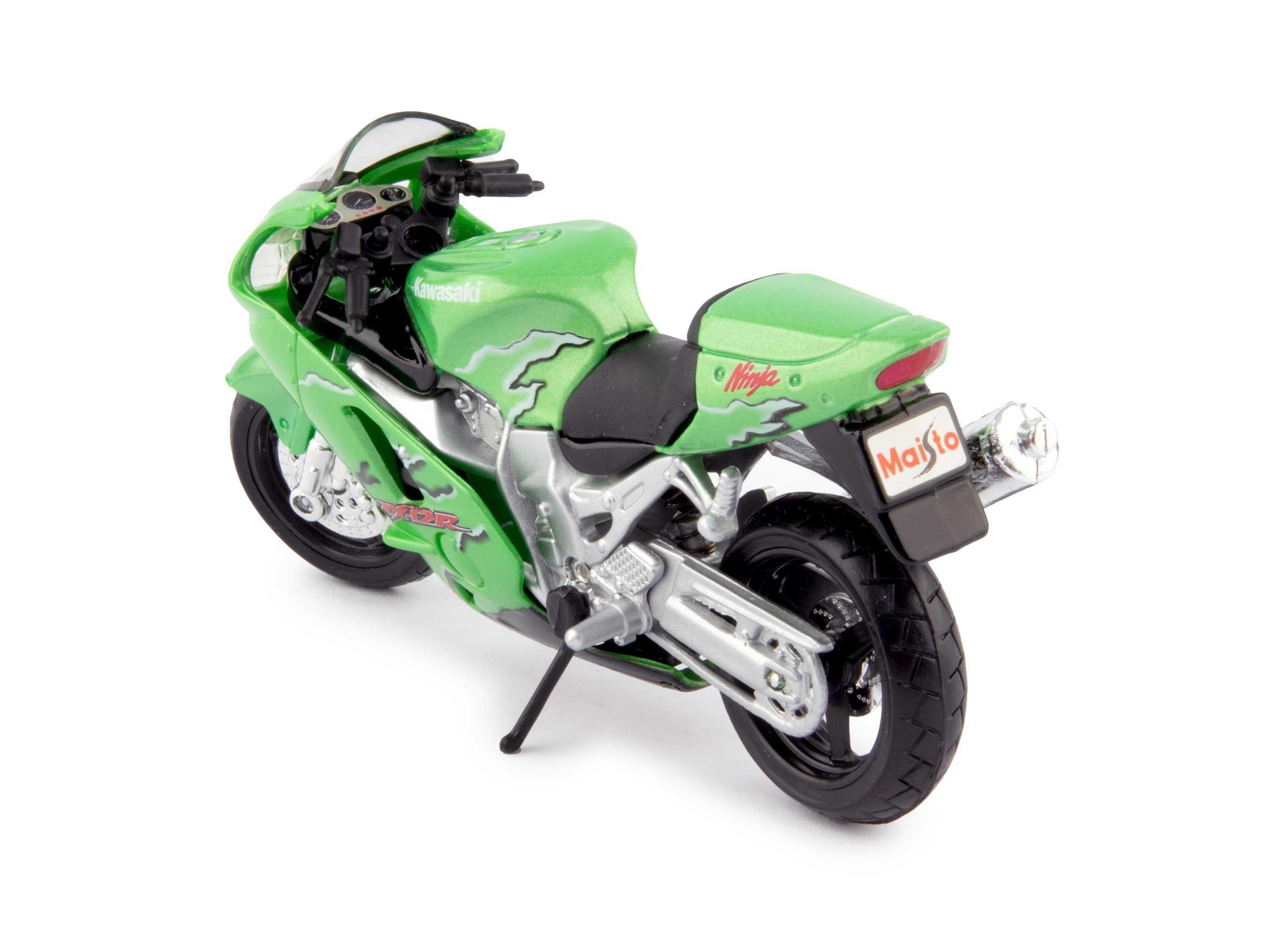 Kawasaki Ninja ZX-12R green - 1:18 Scale Motorbike Model