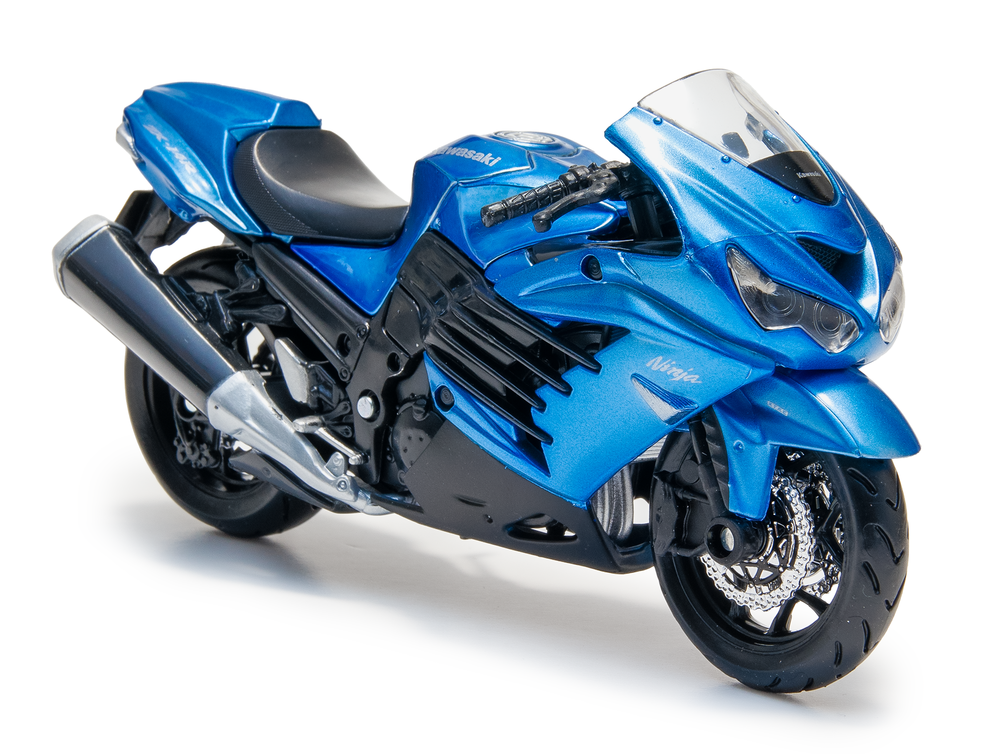 Kawasaki Ninja ZX-14R blue - 1:18 Scale Motorbike Model