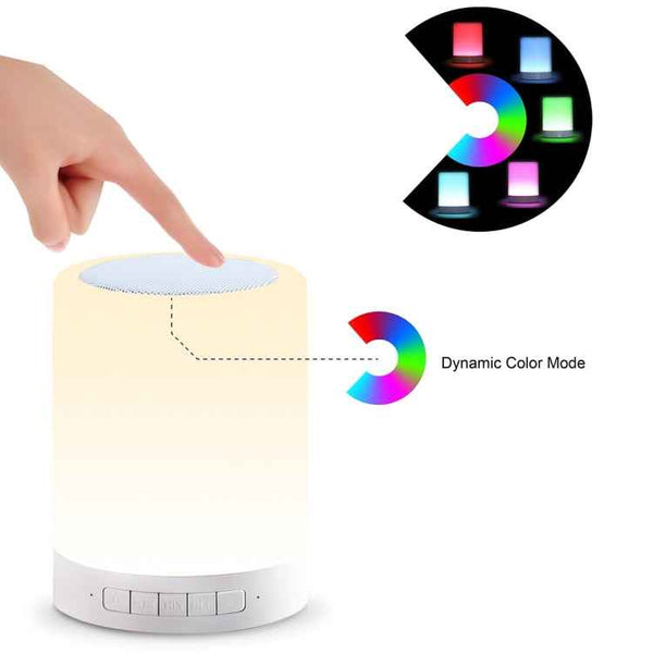 388 Atmosphere Light Bluetooth Speaker with LED & Handle, AUX, TF Card, Hands-Free