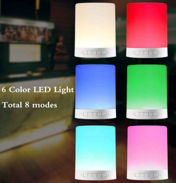 388 Atmosphere Light Bluetooth Speaker with LED & Handle, AUX, TF Card, Hands-Free