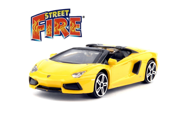 Lamborghini Aventador Roadster 2013 yellow - 1:43 Scale Toy Car