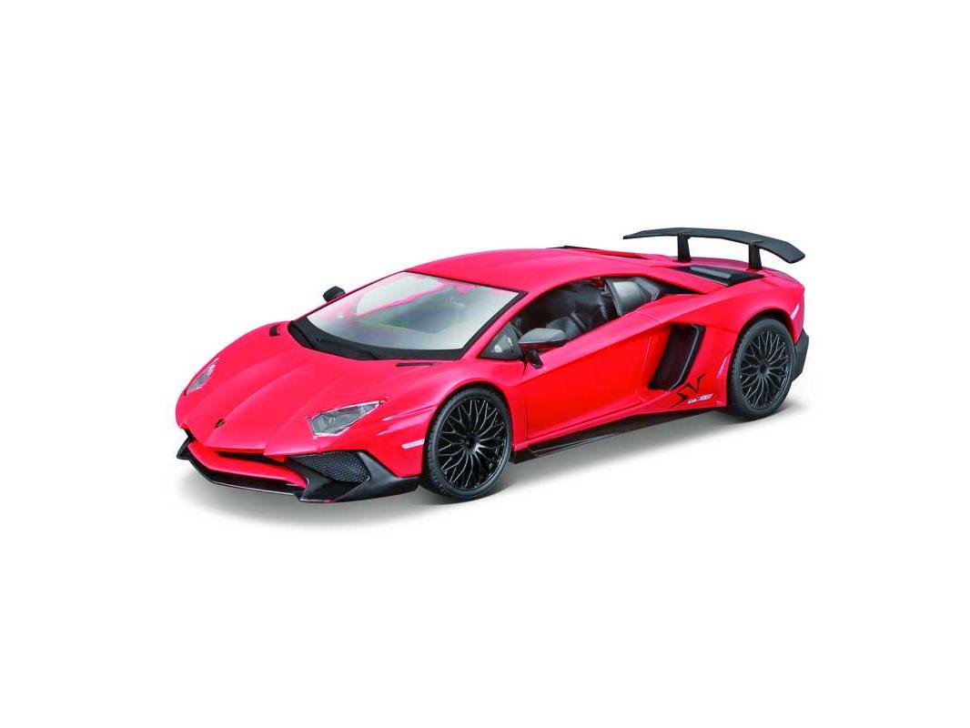Lamborghini Aventador SV Coupe Red 1:24 Scale Bburago Diecast Model