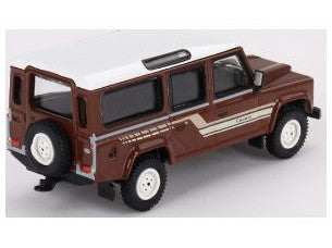 Land Rover Defender 110 County Station Wagon 1985 Russet Brown - 1:64 Scale Model Car
