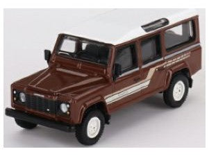Land Rover Defender 110 County Station Wagon 1985 Russet Brown - 1:64 Scale Model Car