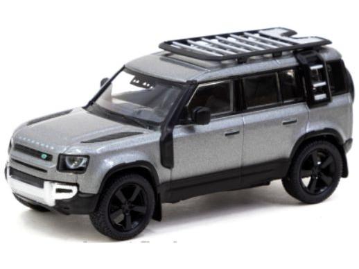 Land Rover Defender 110 Grey 1:64 Scale Tarmac Works Diecast Model