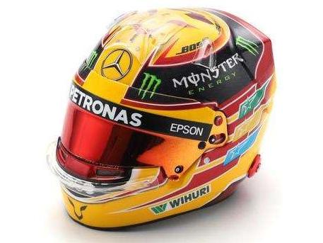 Lewis Hamilton F1 Mexican GP 2017 Helmet 1:5 Scale Spark Resin Replica