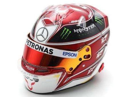 Lewis Hamilton F1 US GP Helmet 2019 1:5 Scale Spark Resin Replica
