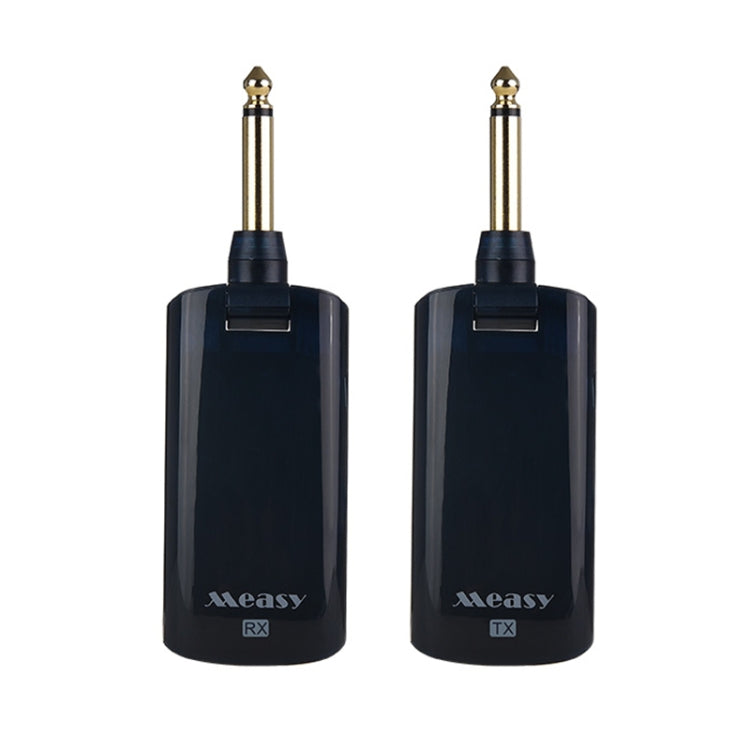 Measy AU688-U 20 Channels Wireless Guitar System Rechargeable Musical Instrument Transmitter Receiver, AU688-U Black